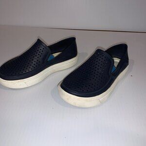 Crocs Kid's Navy Slip Ons Size 10.5